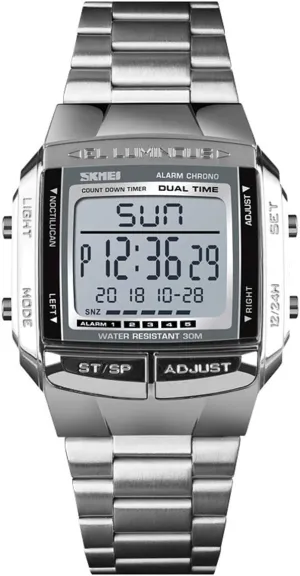 Stopwatch Countdown Alarm LED Backlight Water Resistant trumpet inscription convict bureau basketmaking Watch MASTOP Mens Sports Digital Watches Multifunctional 