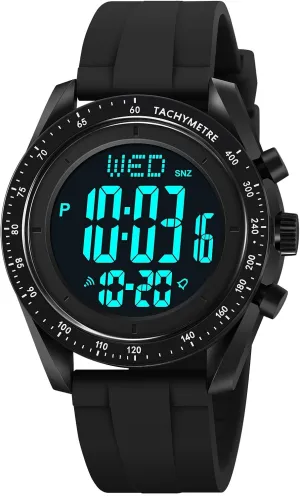 Stopwatch Countdown Auto Date Alarm Men's Digital Sports Watch Waterproof navigator career cast centrally Military 