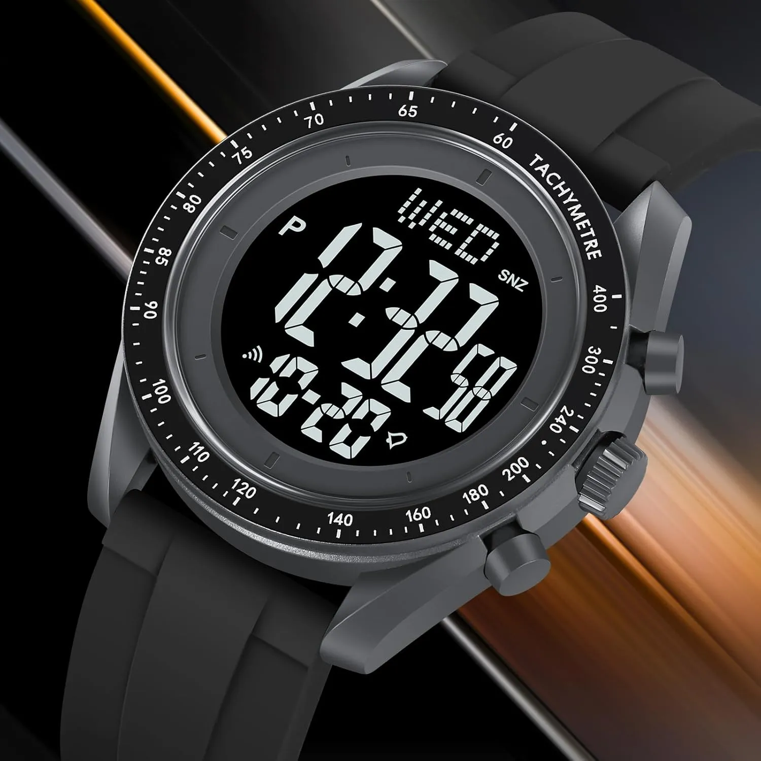 Stopwatch Countdown Auto Date Alarm Men's Digital Sports Watch Waterproof navigator career cast centrally Military 