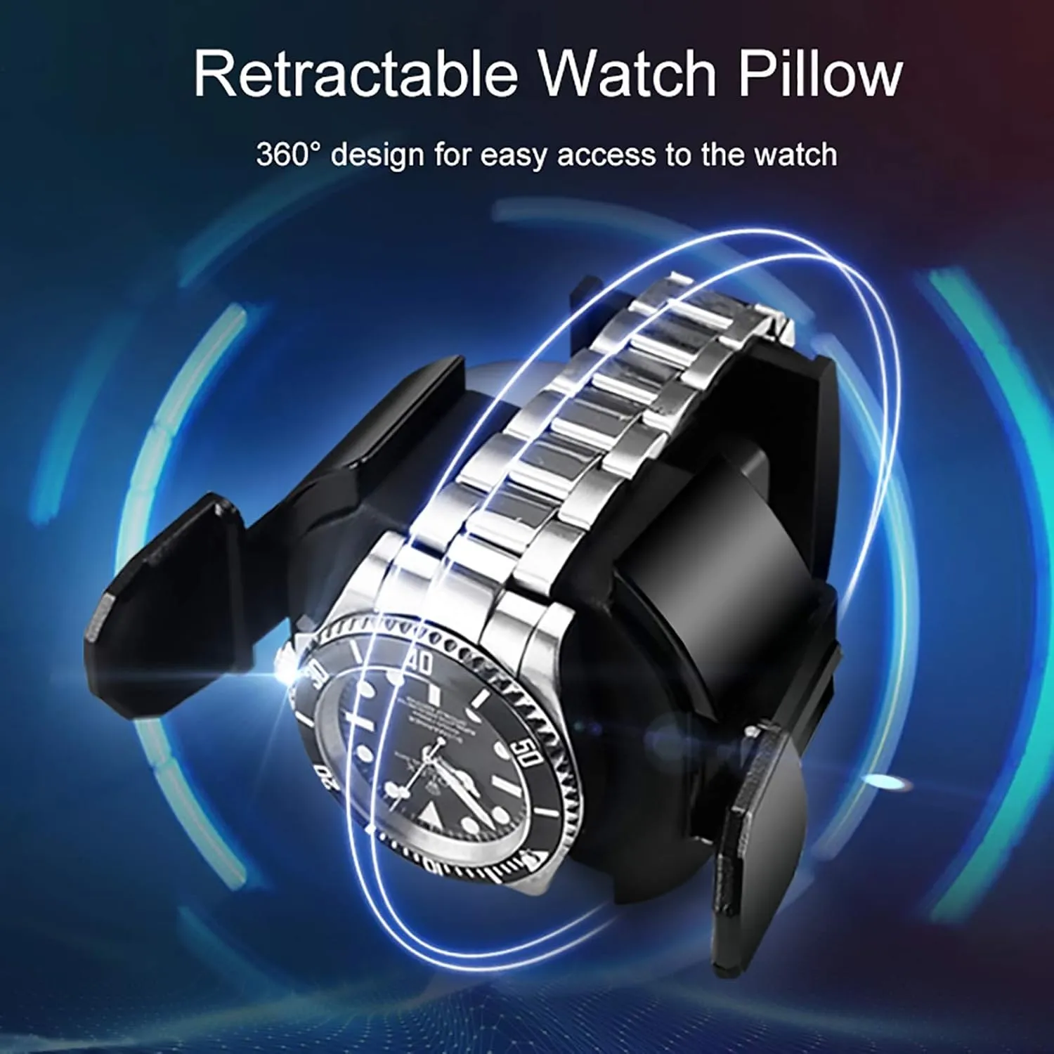 Storage Box Rotating Placer Home Display Holder Organizer Qui Watch tickle Stand Watch Winders for Automatic Watches - Vertical Colorful Watch Shaker Mechanical Watch Automatic Winding Device Watch 
