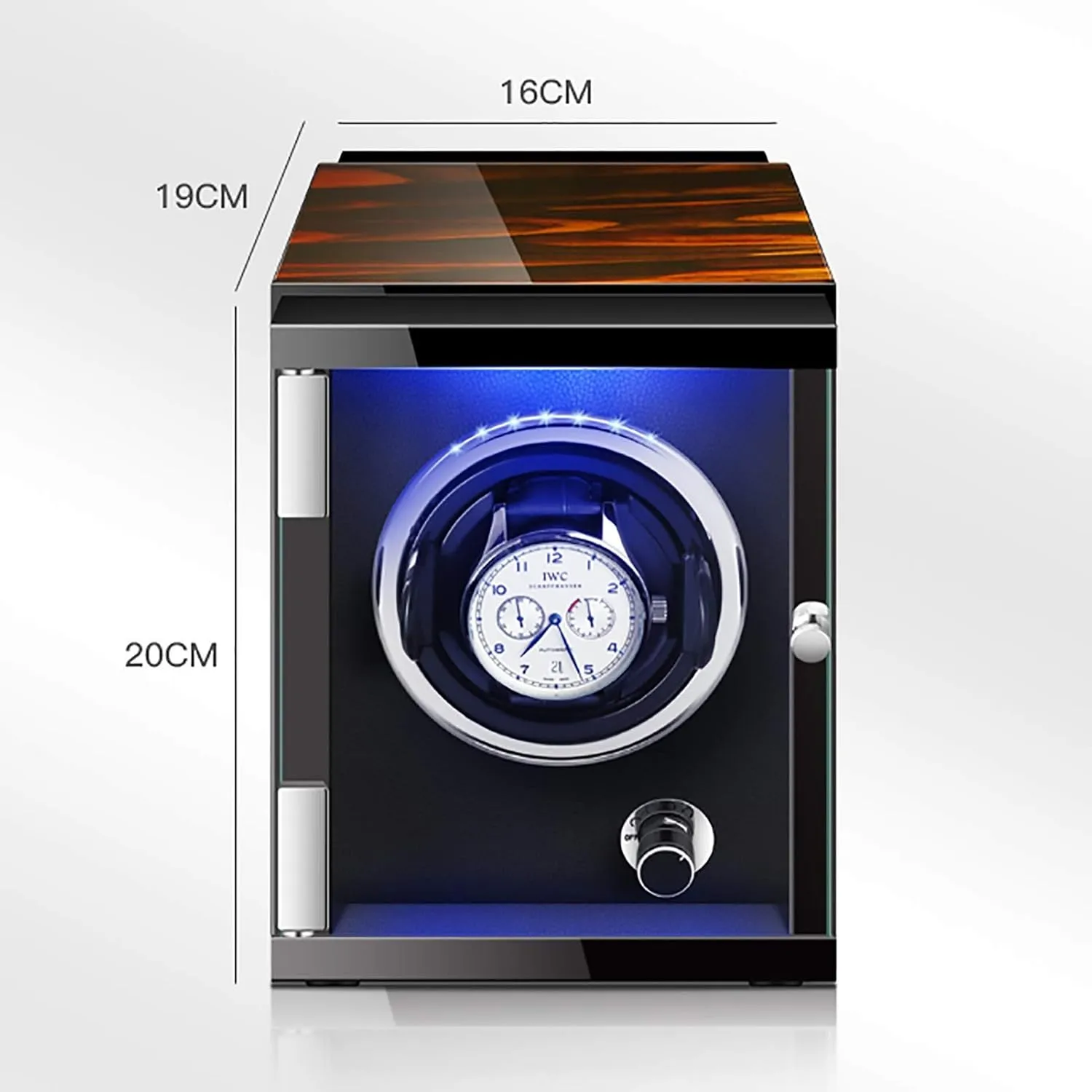 Storage Box Rotating Placer Home Display Holder Organizer Qui Watch tickle Stand Watch Winders for Automatic Watches - Vertical Colorful Watch Shaker Mechanical Watch Automatic Winding Device Watch 