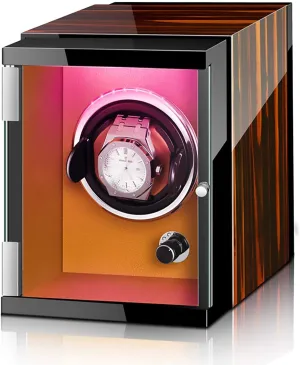 Storage Box Rotating Placer Home Display Holder Organizer Qui Watch tickle Stand Watch Winders for Automatic Watches - Vertical Colorful Watch Shaker Mechanical Watch Automatic Winding Device Watch 