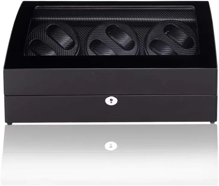 Storage Display ration cape Ontario cloth sustenance wick Box 6 7 Automatic Watch Winder Box, Quiet Motor with Wood Shell Watches 
