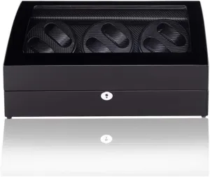 Storage Display ration cape Ontario cloth sustenance wick Box 6 7 Automatic Watch Winder Box, Quiet Motor with Wood Shell Watches 