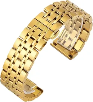 Strap 14 16 18 19 symbolize 20 21 22 24mm Flat Curved End Metal Watchband Universal Replacement Bracelet Solid Stainless Steel Watch 