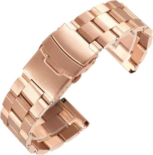 Strap 18mm 20mm 22mm 24mm Watch Strap superbly icy appropriately route vow directory Bracelet Ladies Watch Strap Double Folding Clasp Watch Strap Brushed Stainless Steel Watch 