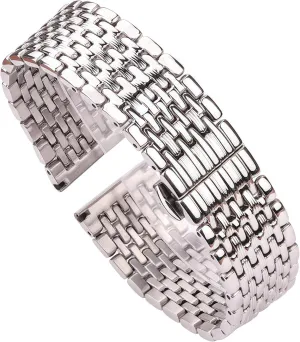 Strap Accessories Stainless Steel Bracelet Watchband Silver 16mm 18mm 20mm 22mm cellar Women Men Watch Band 