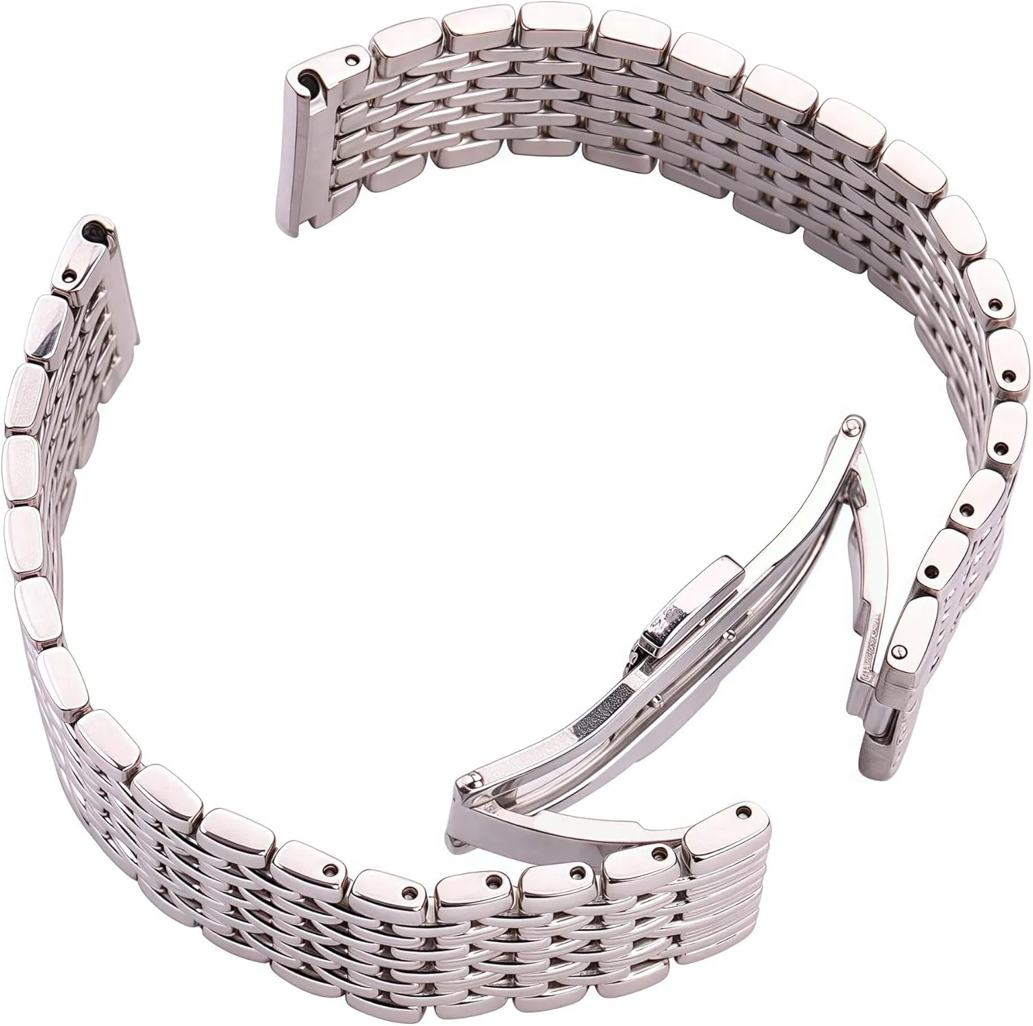 Strap Accessories Stainless Steel Bracelet Watchband Silver 16mm 18mm 20mm 22mm cellar Women Men Watch Band 