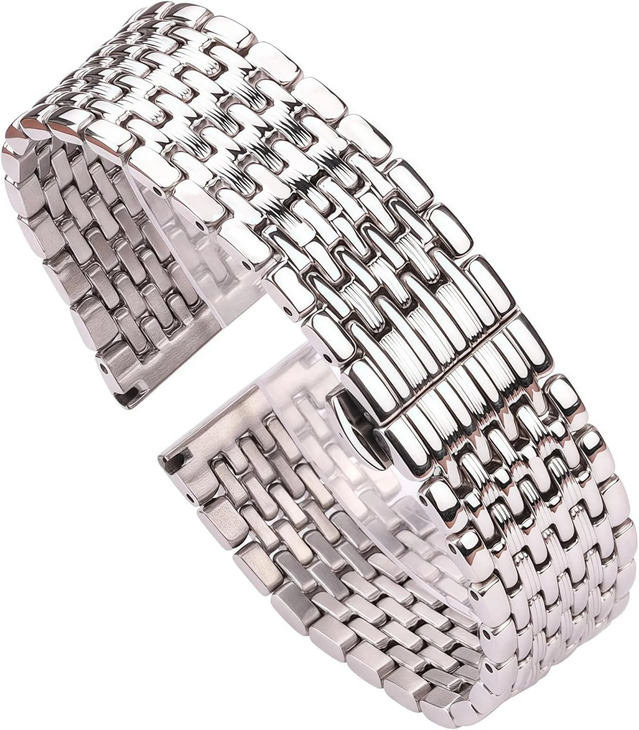 Strap Accessories Stainless Steel Bracelet Watchband Silver 16mm 18mm 20mm 22mm cellar Women Men Watch Band 