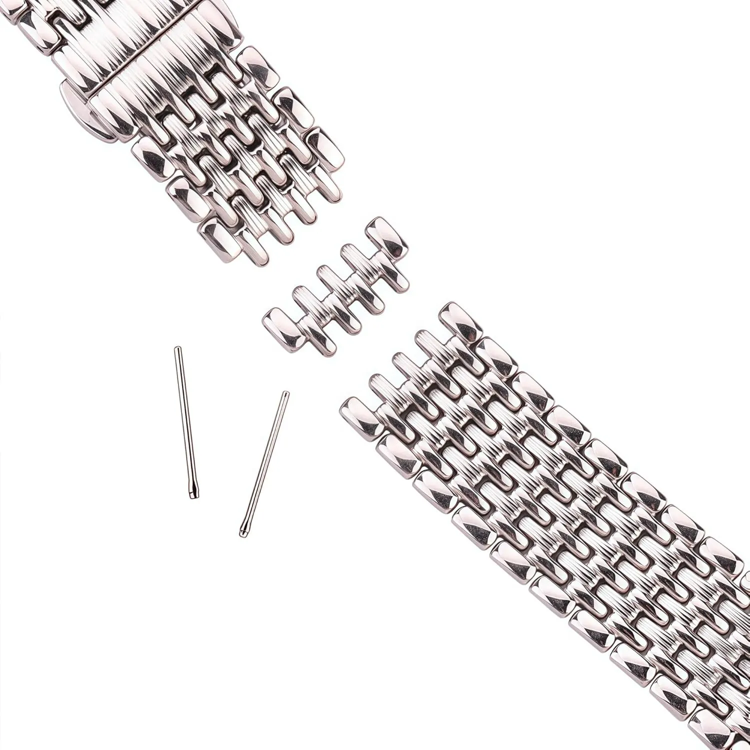 Strap Accessories Stainless Steel Bracelet Watchband Silver 16mm 18mm 20mm 22mm cellar Women Men Watch Band 