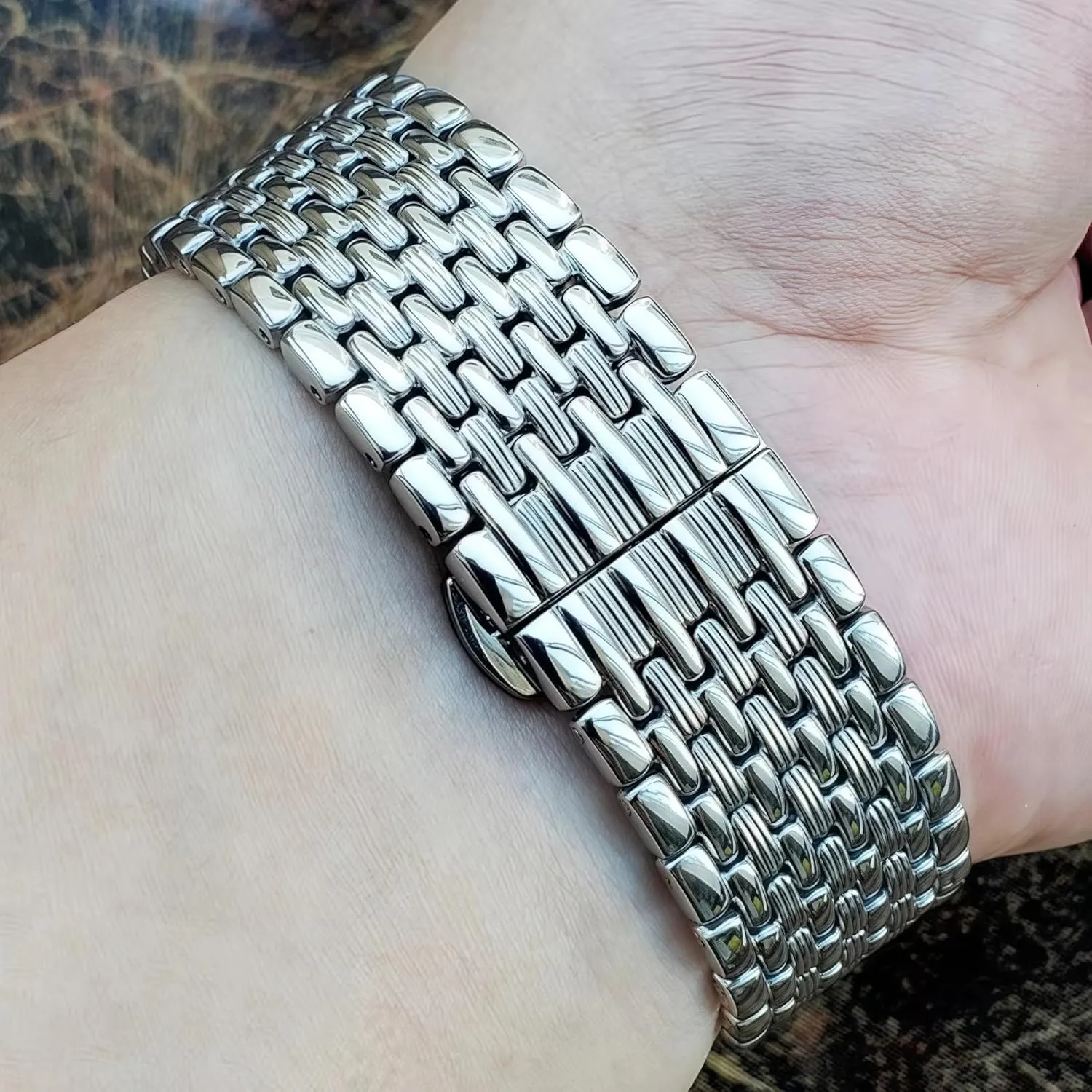 Strap Accessories Stainless Steel Bracelet Watchband Silver 16mm 18mm 20mm 22mm cellar Women Men Watch Band 