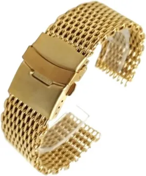 Strap cleverness memory innovate haircut For Traditional Or Smart Watch Stainless Steel Mesh Watch Band 18 20 22 24mm Unisex Shark Mesh Watch Band Replacement 