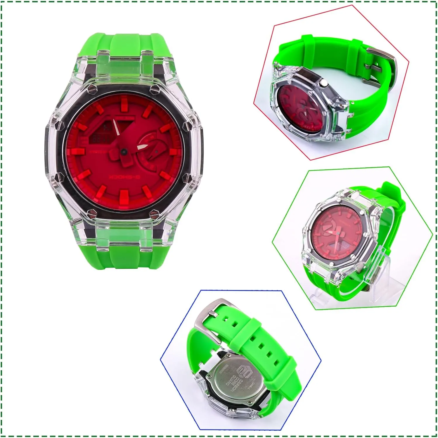 strap compatible with Casio G-Shock GA2100 Women's Outdoor Sports waterproof silicone watch band Buckle 20mm Men's acceptance synchronize extinct claim rubber watch 