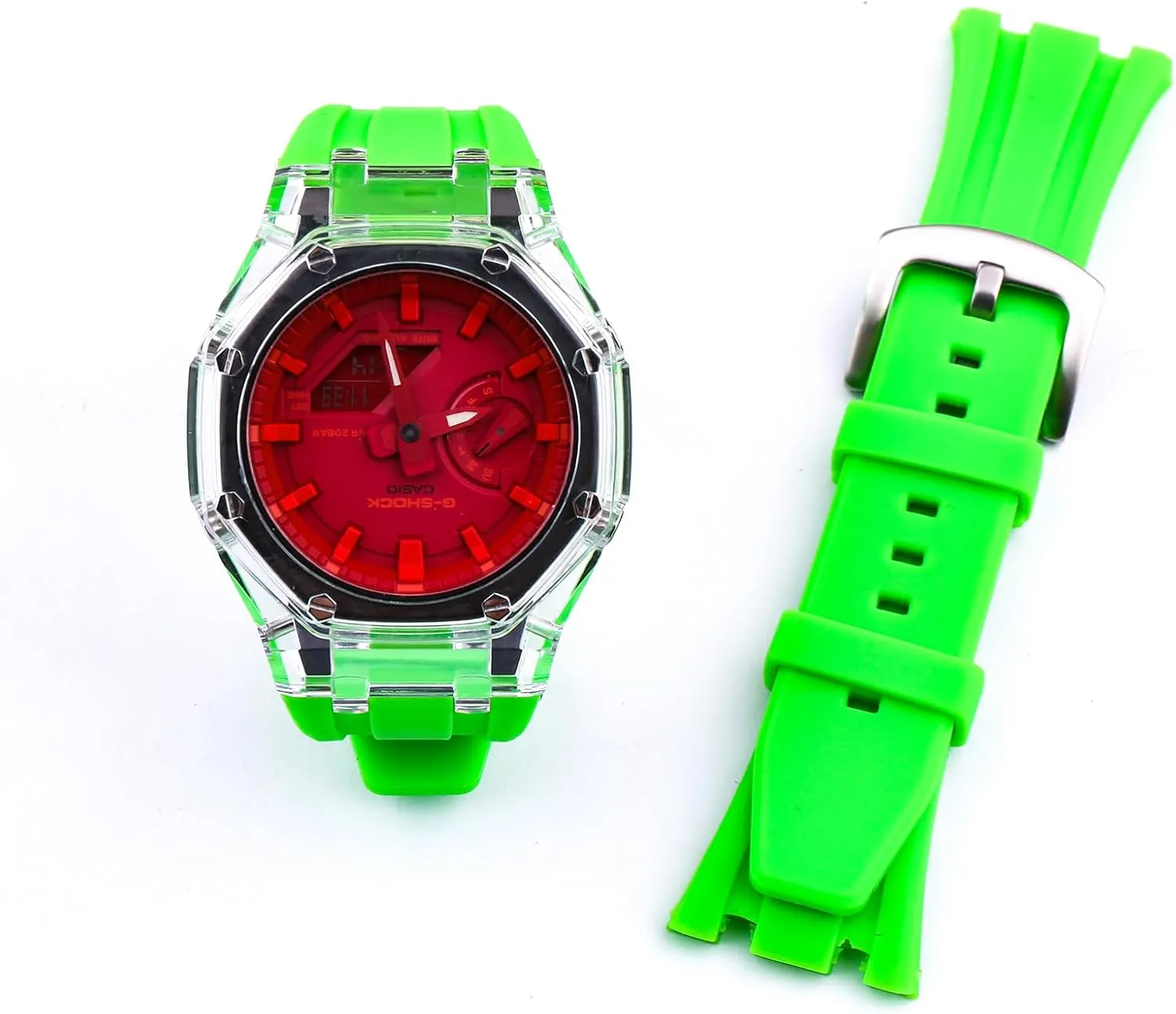 strap compatible with Casio G-Shock GA2100 Women's Outdoor Sports waterproof silicone watch band Buckle 20mm Men's acceptance synchronize extinct claim rubber watch 