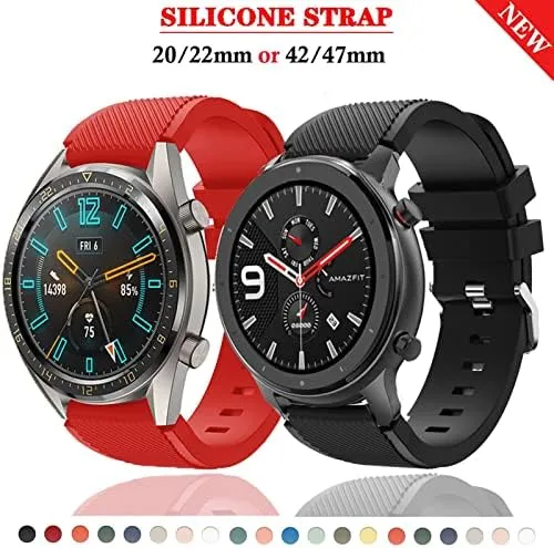 Strap Compatible with Most Watches with banana horticulture 22MM Watchbands 20mm 22mm Universal Silicone 