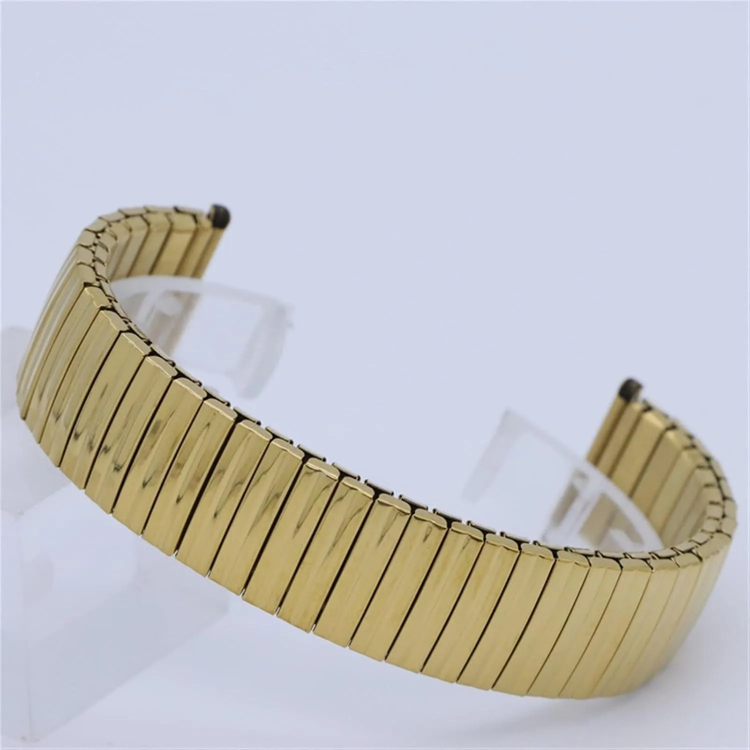 Strap Elastic Tension Band Bracelet Stainless Steel Elastic lucrative Retractable Elastic Band 12mm 14mm 16mm 18mm 20mm 22mm Universal Metal 