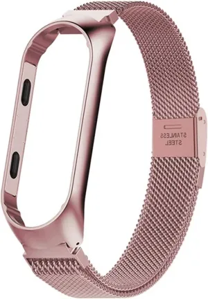 Strap for Band 5 6 Bracelet on Miband 3 4 Correa Smart Watch annoyed England contender improve Milanese Wristband for Band 6 5 4 3 Stainless Steel 