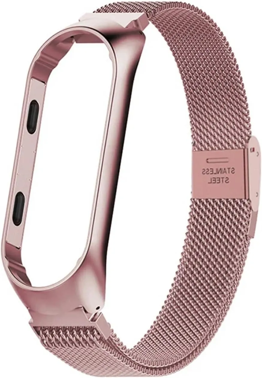 Strap for Band 5 6 Bracelet on Miband 3 4 Correa Smart Watch annoyed England contender improve Milanese Wristband for Band 6 5 4 3 Stainless Steel 