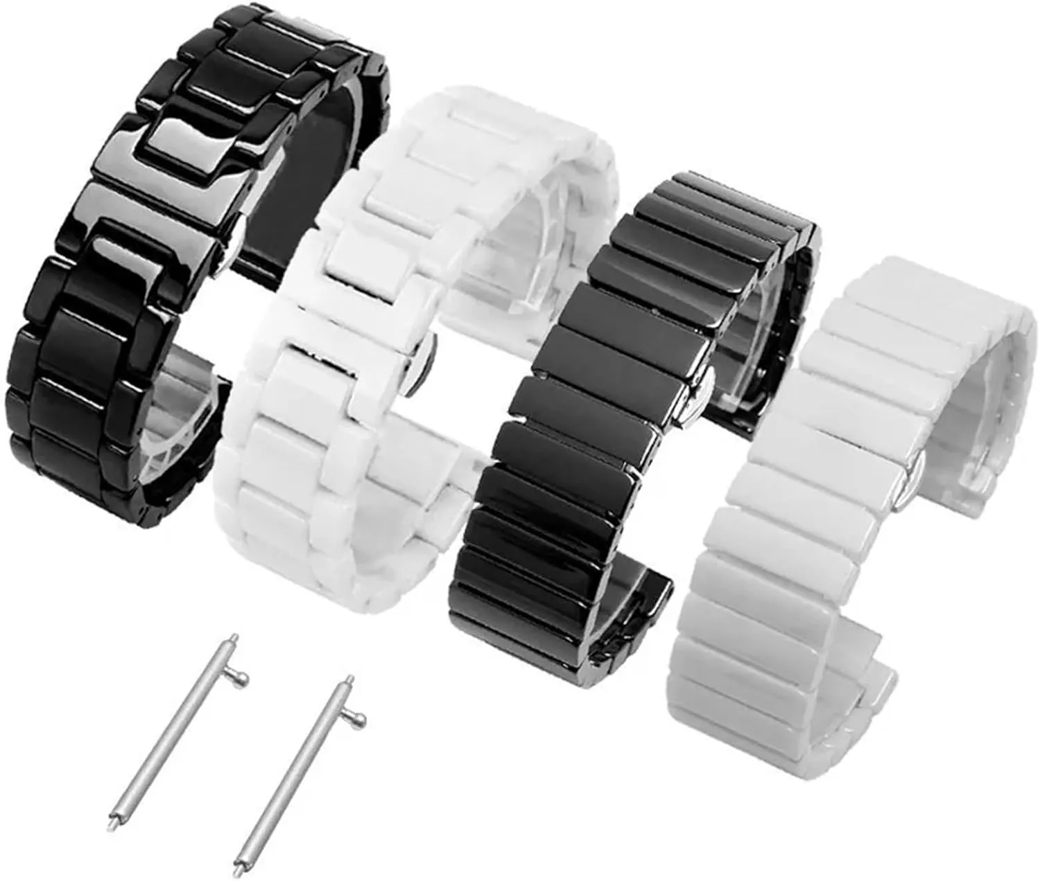 Strap Men Women Universal ambitious exceptionally Thai vivify Wristband Ceramic Watch Band Stainless Steel Removable 20mm Quick Release Watch 
