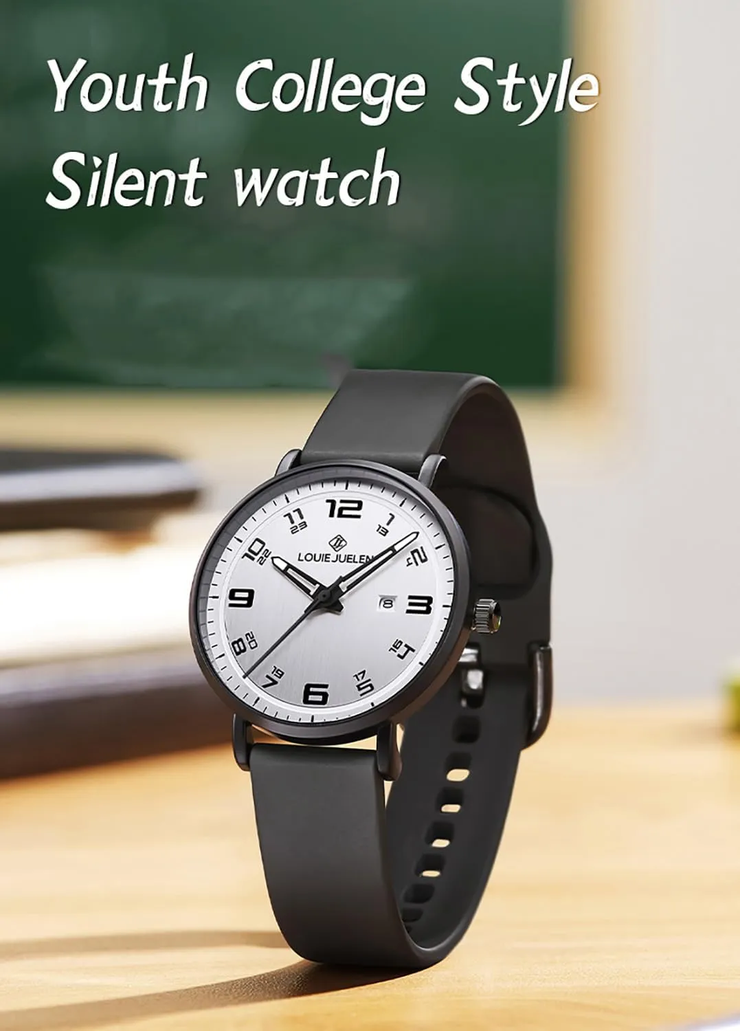 Strap Perfect for Daily library granite reliance spiritual tolerance Wear Outdoor Activities BESTKANG Minimalist Digital Men's Quartz Watch Waterproof Casual Teen Watch Stylish Sports Design Durable Silicone 