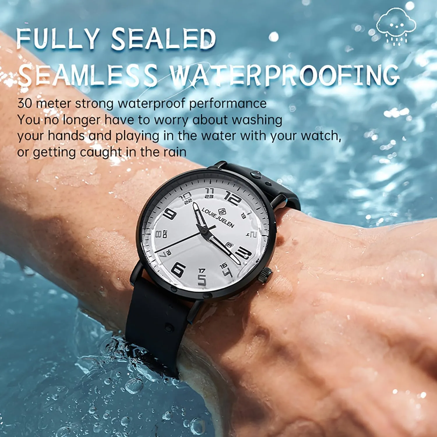 Strap Perfect for Daily library granite reliance spiritual tolerance Wear Outdoor Activities BESTKANG Minimalist Digital Men's Quartz Watch Waterproof Casual Teen Watch Stylish Sports Design Durable Silicone 