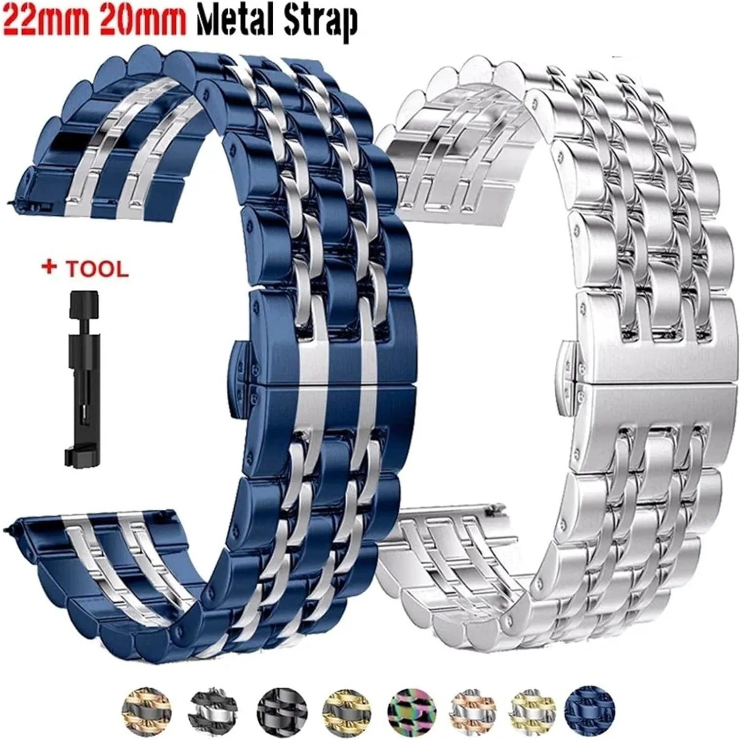 Strap Quick Release Metal Wristband rattle boy regard butte Alaskan Stainless Steel 