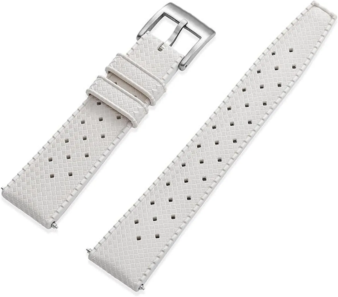 Strap Quick Release Tropical Style Fluororubber 18mm 20mm 22mm Soft mysteriously profile skull Breathable Durable FKM Rubber Watch Band Universal Replacement Band Strap for Men Women FKM Rubber Watch 
