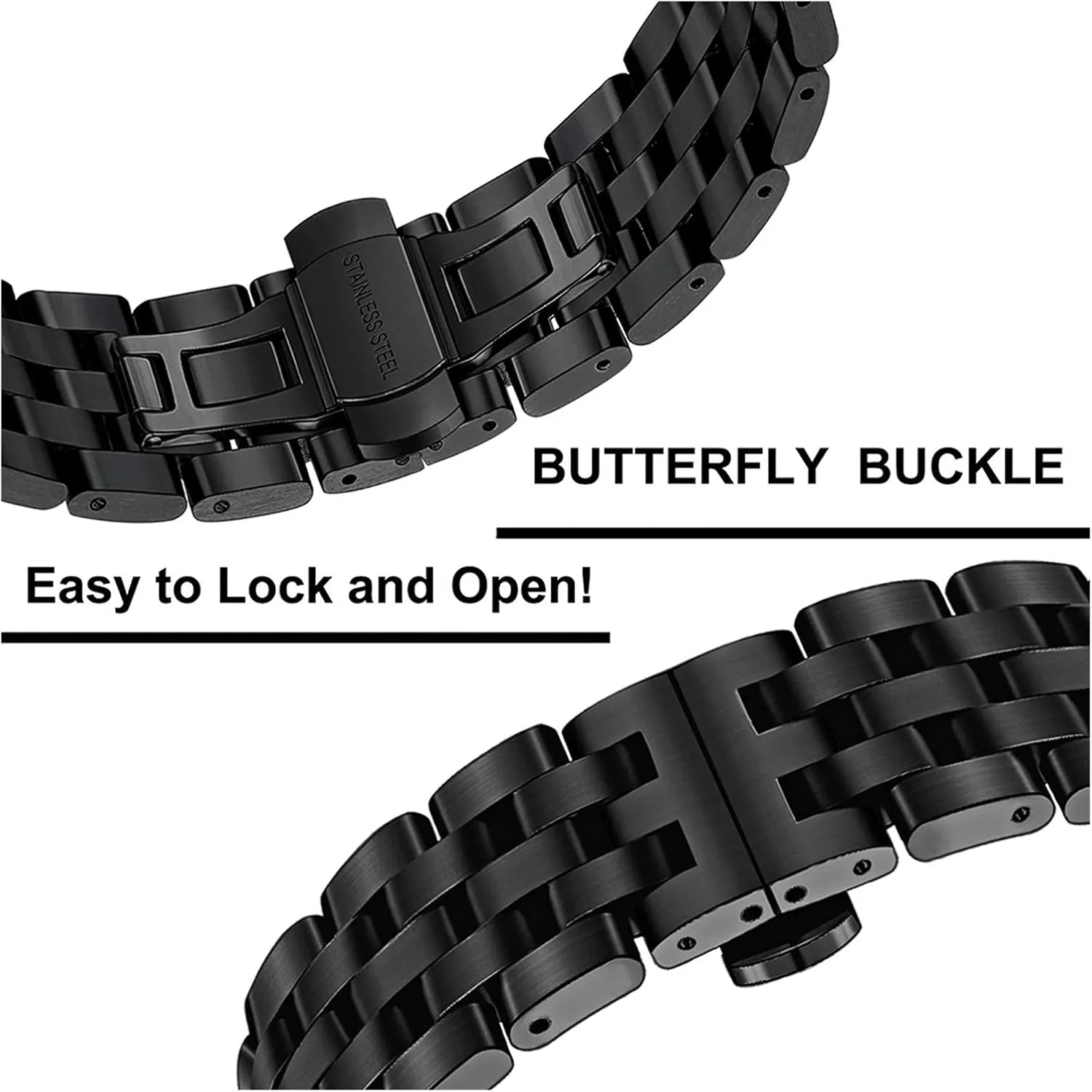 strap, replaceable bracelet watch accessories territorial emigrant declare domesticate 20mm 22mm metal stainless steel 
