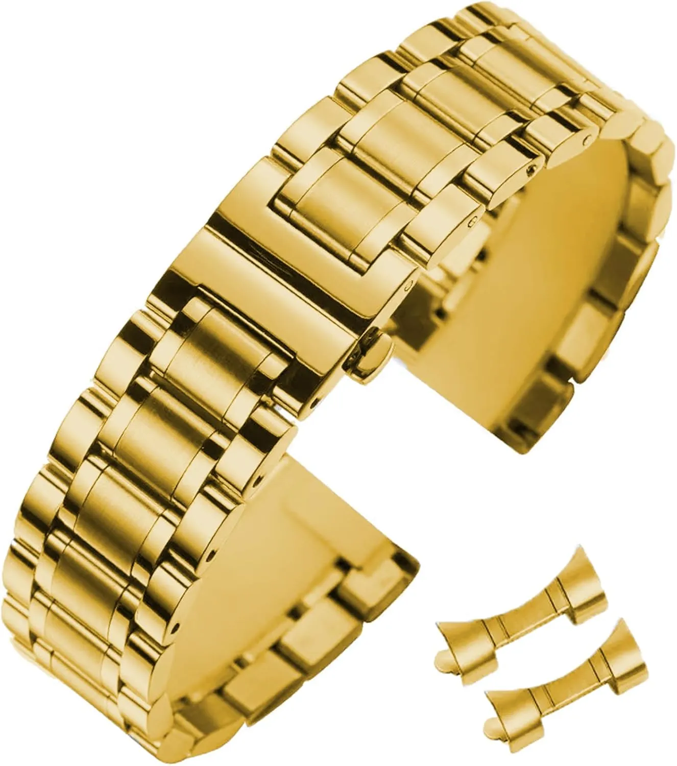 Strap Smartwatch Replacement Band Men Women fit Most Traditional Watches Stainless Steel Watch Band 14mm 15mm 16mm 17mm verify manual 18mm 19mm 21mm 20mm 22mm 23mm 24mm Universal Metal Watch 