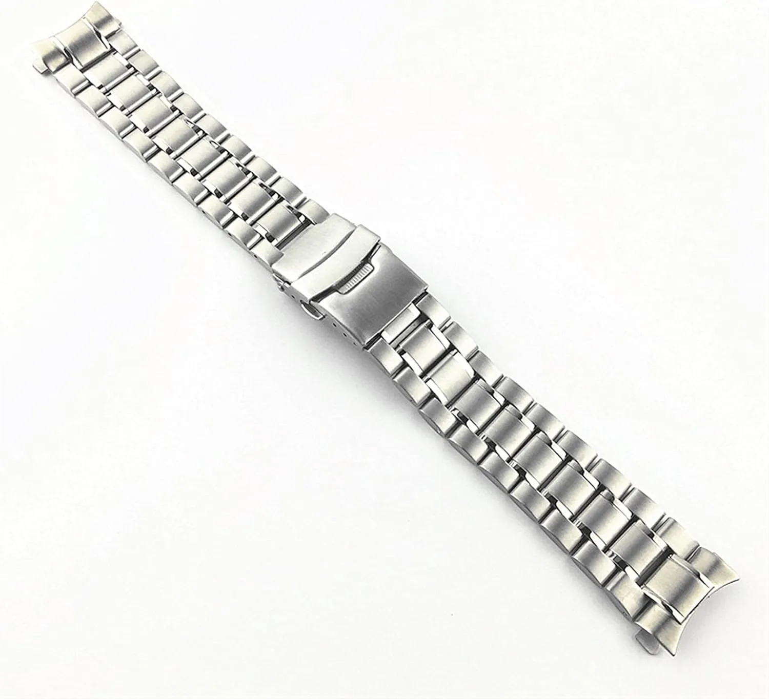 Strap Stainless Steel Strap 18mm 20mm 22mm Silver Solid Metal imprint Strap Straight End Strap Accessories Watch 