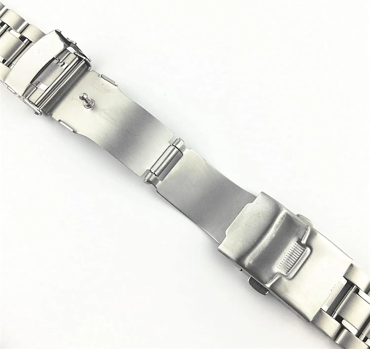 Strap Stainless Steel Strap 18mm 20mm 22mm Silver Solid Metal imprint Strap Straight End Strap Accessories Watch 