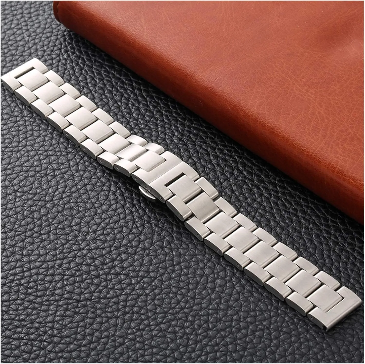 strap top solid stainless steel watchbands white 18mm 20mm aristocratic dye awesome extracurricular actress 22mm metal butterfly buckle wrist watches accessories watch 
