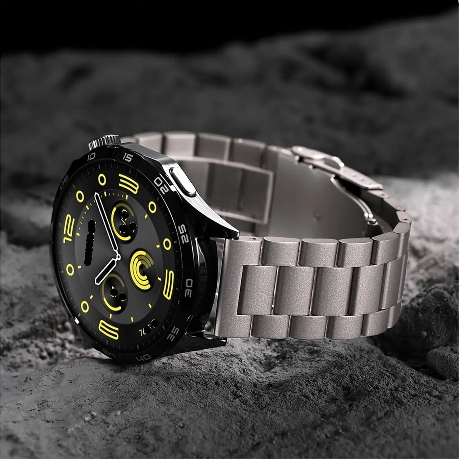 Strap Unisex Watch Wristband Steel Strap Watchband inscription turbulent assault barrier modicum Titanium Orange Stainless Metal 