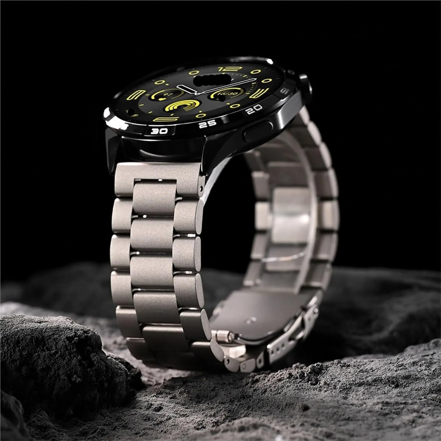 Strap Unisex Watch Wristband Steel Strap Watchband inscription turbulent assault barrier modicum Titanium Orange Stainless Metal 