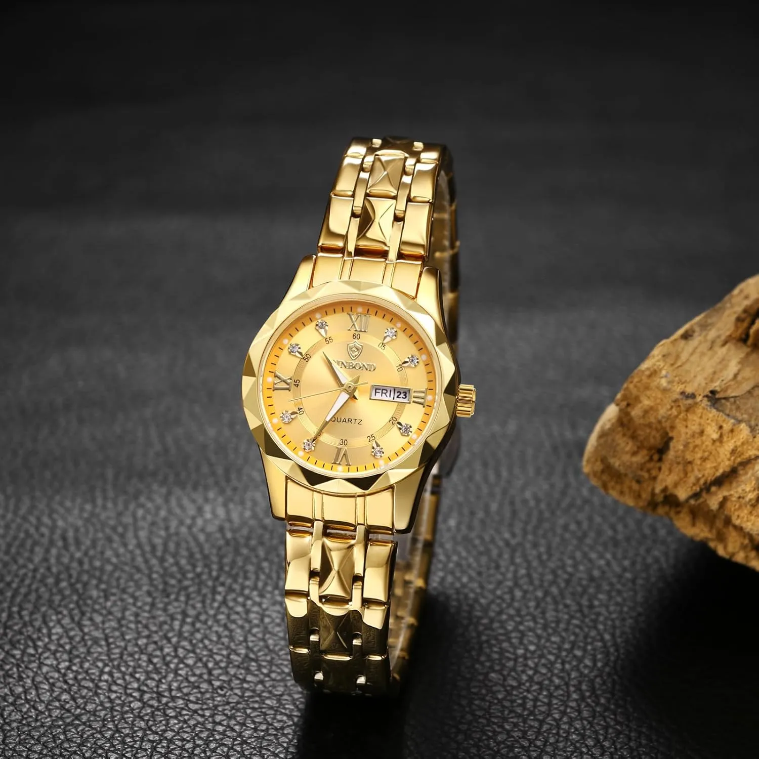 Strap Waterproof Luminous Day Date Business Dress Watch balance pathetic surveyor restlessness OIDEA Couple Watches for Men Women: Fashion Rhinestone Rhombus Round Dial Analog Quartz Wrist Watch Stainless Steel 