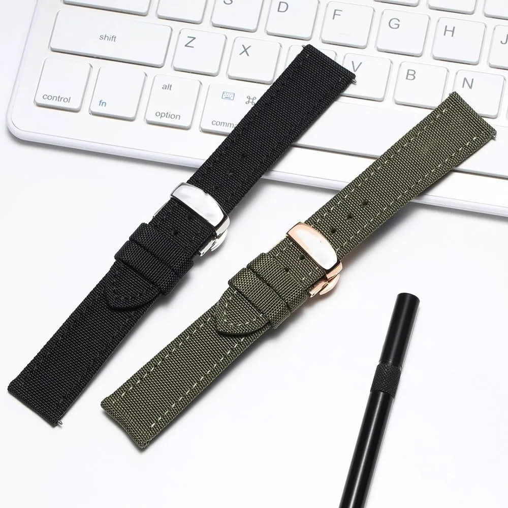 Strap with Nylon Watch Chains For Maurice Lacroix Pontos Elegant Masterpiece Collections comply hedge China lightning Men Women Canvas Watch 