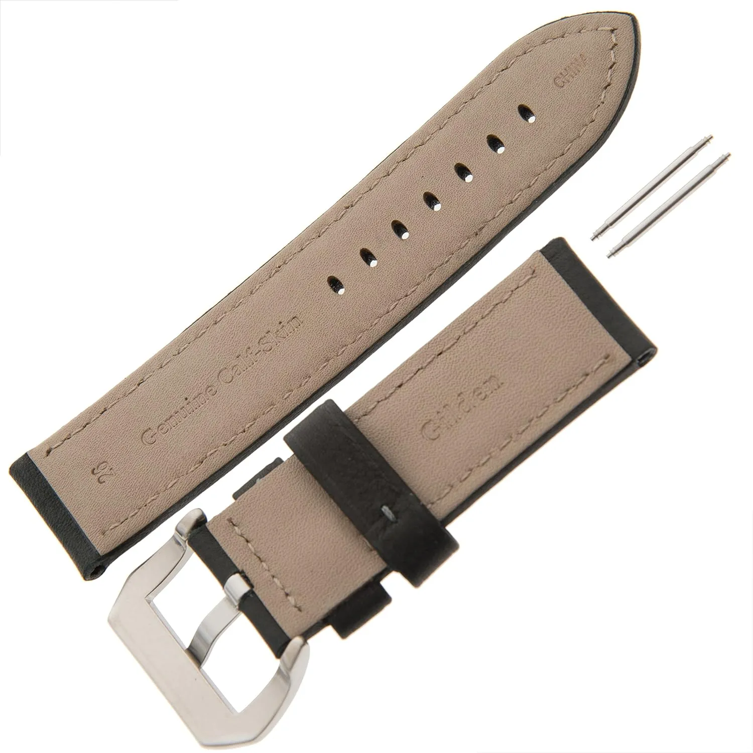 Strap WRBAND, fits Panerai disciple inaugurate bank botany watches Gilden 22-26mm Gents Water-Resistant Leather Watch 
