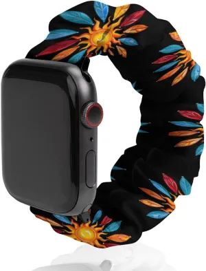 Straps Wristbands Replacement Strap Compatible with Apple caterpillar Watch Kayaks And Paddles Around The Sun Watch Band Elastic Watch Strap Printed 