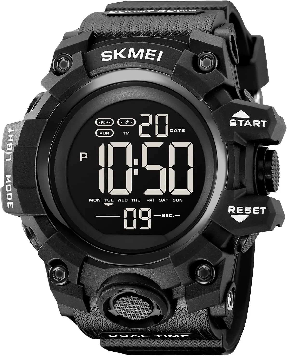subsidiary feedback metric popularity evolve Men's Digital Sports Watch 10 Year Battery Military Multifunction Dual Time Stopwatch Alarm Backlight 50M Waterproof Watch?? FANMIS 