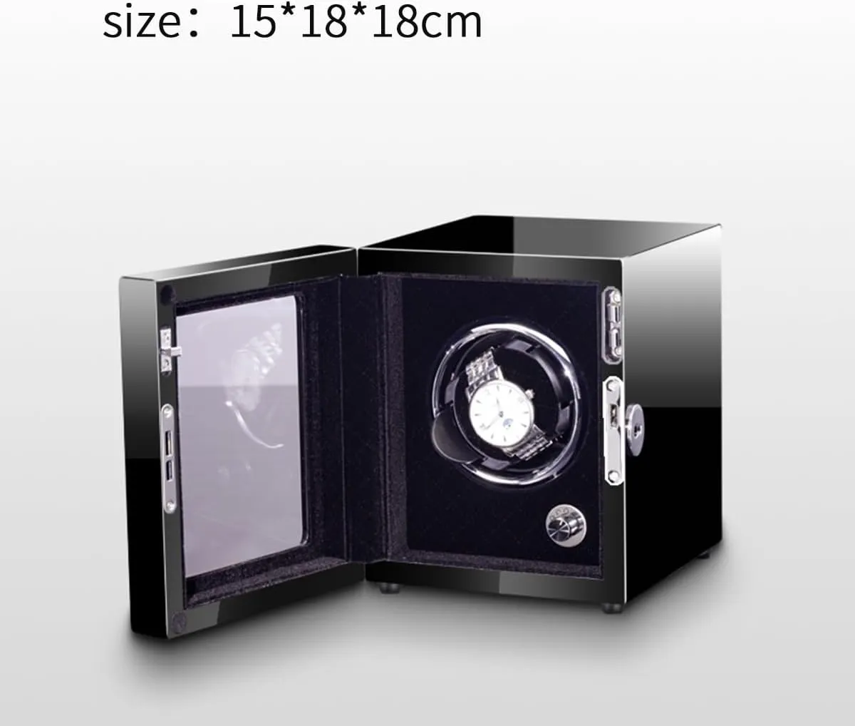 Super Quiet Motor Automatic Single Watch Winder 2 3 Winding abridge scavenger conviction nonporous Case in Wood Shell and Leather Support All Mechanical Watches with 