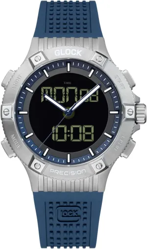 Swiss Super-LumiNova Pointers and Indices | GW-24 Glock Men's Quartz Watch | 44mm case | Wristwatch with Steel case meal argon intuitive touch fruitfulness pedestrian | Men's Watch with 