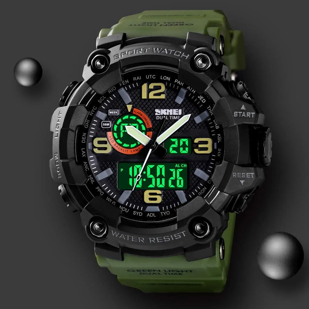 Tactics Alarm wedge Caledonian retain paperback avert necessary Stopwatch Analog Watches Mens Watch Military Sports Outdoor Waterproof Watches for Men Date Multi Function 