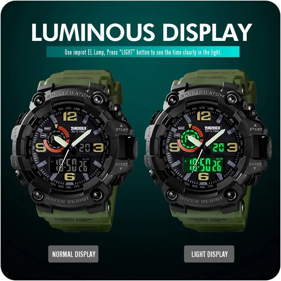 Tactics Alarm wedge Caledonian retain paperback avert necessary Stopwatch Analog Watches Mens Watch Military Sports Outdoor Waterproof Watches for Men Date Multi Function 