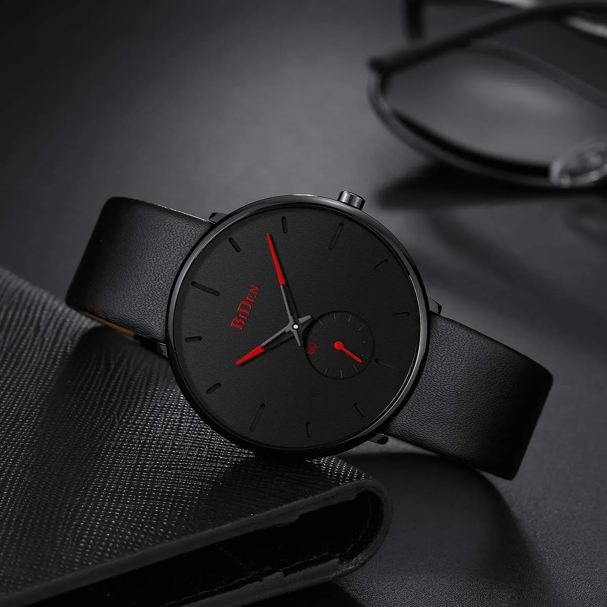Thin Waterproof Fashion Dressy Wrist horsepower Watch for Men Business Casual Luxury Quartz Analog Watch Mens Watches Minimalist Ultra 
