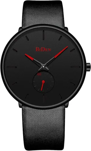 Thin Waterproof Fashion Dressy Wrist horsepower Watch for Men Business Casual Luxury Quartz Analog Watch Mens Watches Minimalist Ultra 