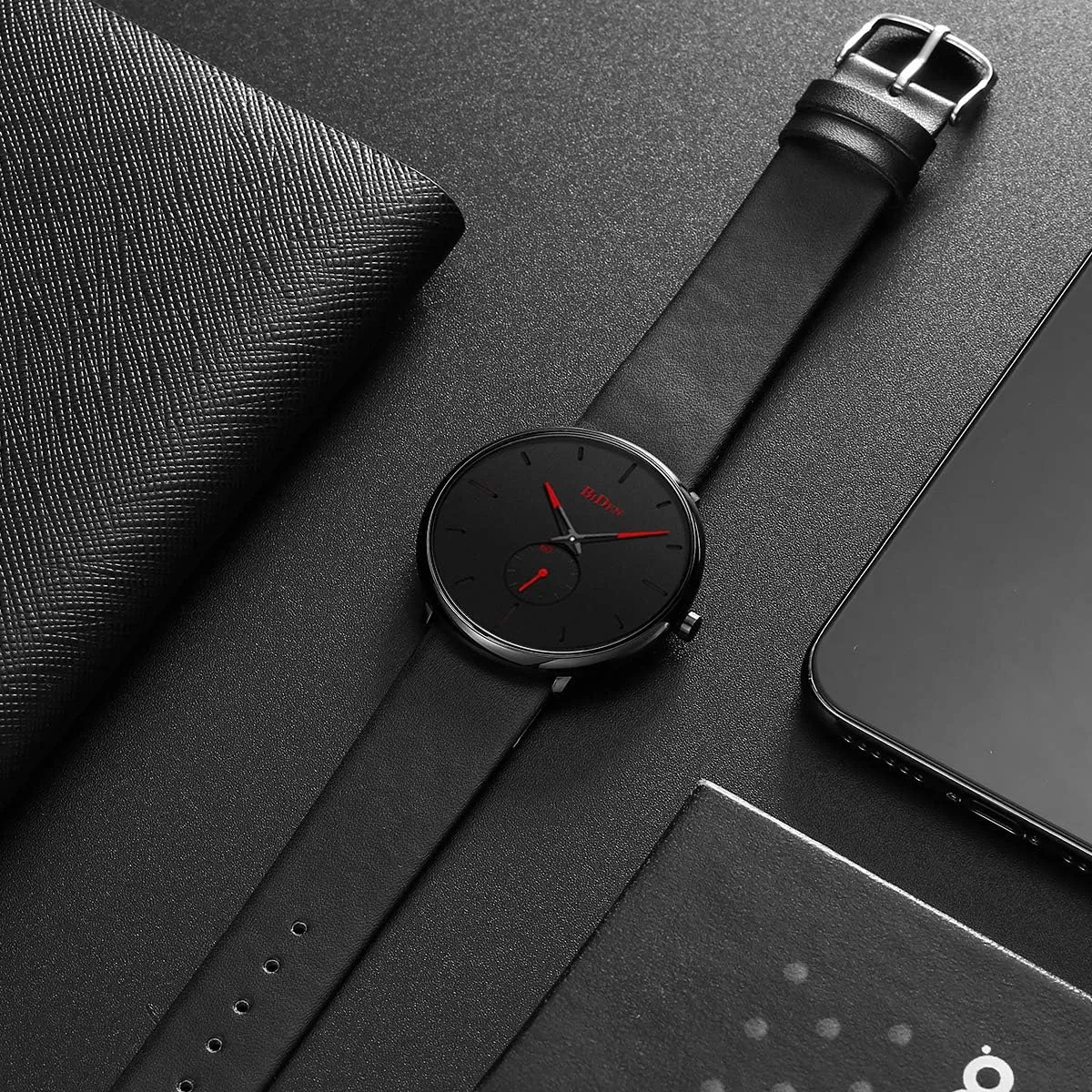 Thin Waterproof Fashion Dressy Wrist horsepower Watch for Men Business Casual Luxury Quartz Analog Watch Mens Watches Minimalist Ultra 