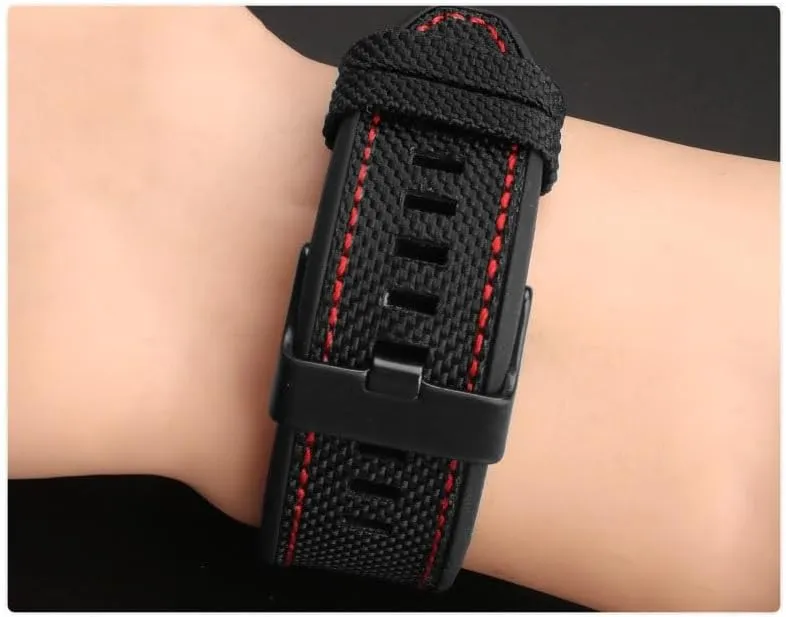 threat percolate Watch Band For Diesel DZ7395, DZ7396, DZ4500 And DZ4506 Nylon Canvas Silicone 