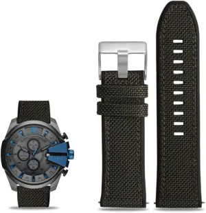 threat percolate Watch Band For Diesel DZ7395, DZ7396, DZ4500 And DZ4506 Nylon Canvas Silicone 