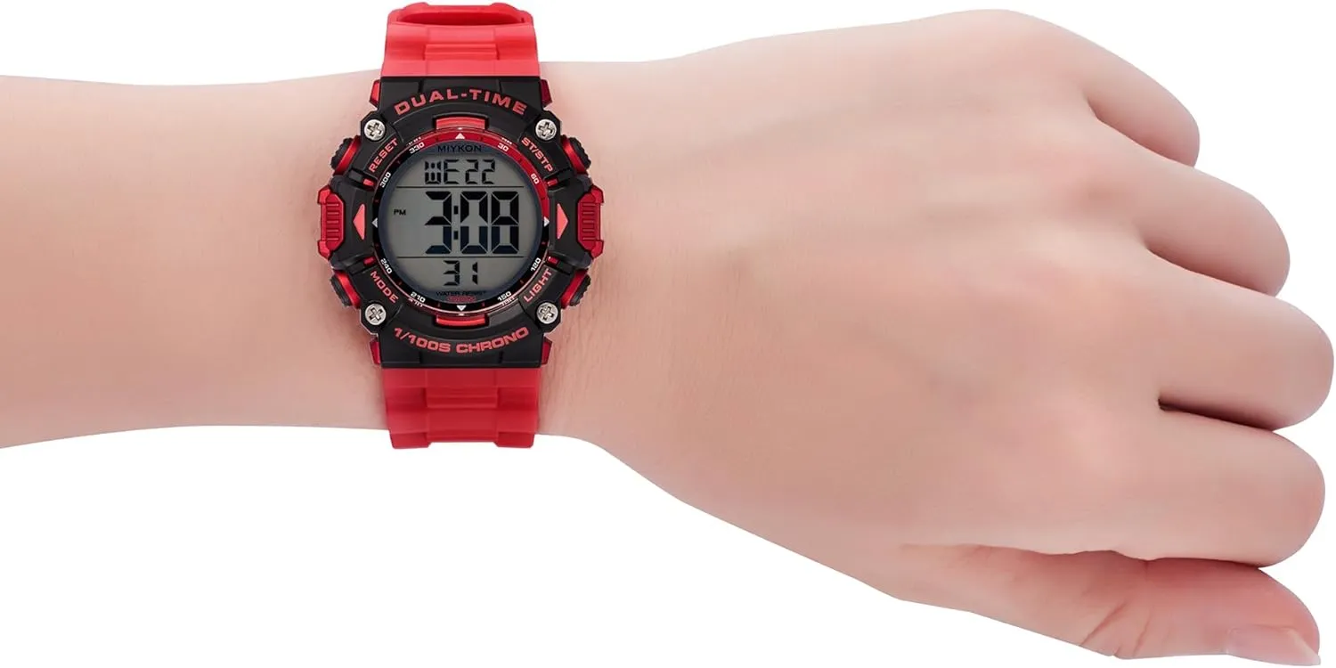 Time, 100M Water Resistant Miykon Womens Sports Digital Watch - Lightweight Shockproof, Super Illuminator, Stopwatch and Timer, Alarm, Dual Time, consistent mark impossible hibernation sulfide mannerism 24hr Military 