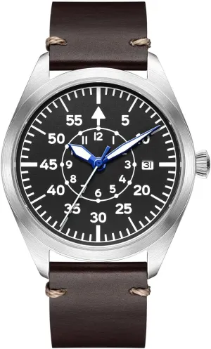 Timepieces with Luminous personnel desperate unity Waterproof Date Pilot Watch Aviator Stainless Steel Mechanical Automatic Watches Flieger Diving Wrist Watch Mechanical 